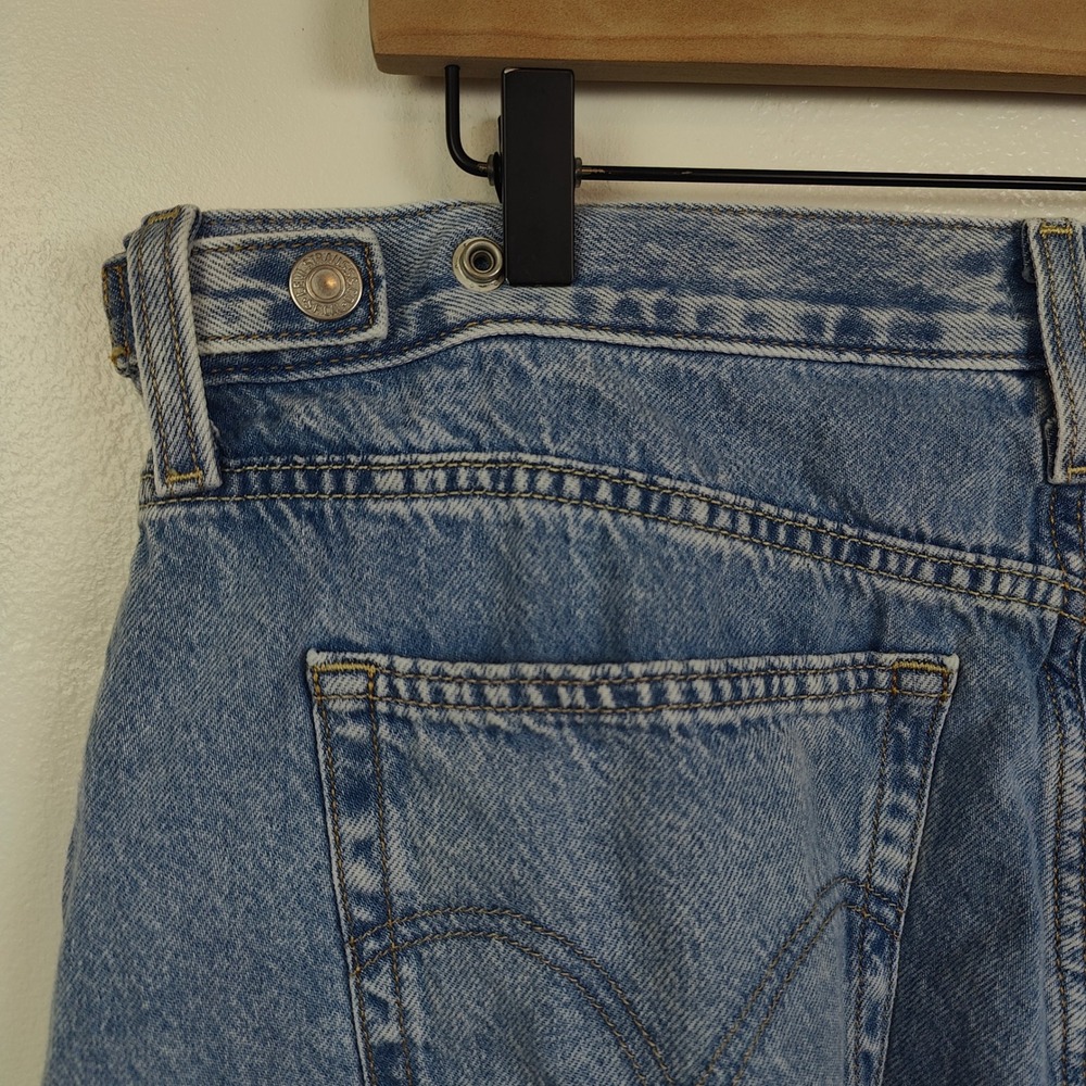 Levi's Cinch Baggy Jeans Womens 34 Light Blue High Rise Wide Leg 90s Streetwear - Picture 6 of 12